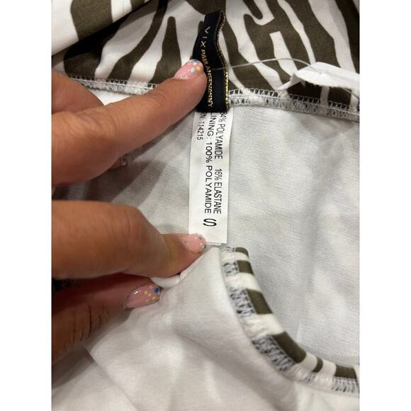 Vix Paula Hermanny Zebra Bia Tube Bikini Brown White NWT Size Small - Picture 4 of 6